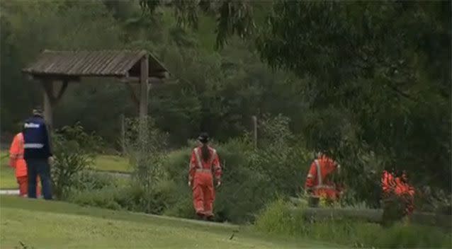 SES volunteers joined the search. Source: 7News