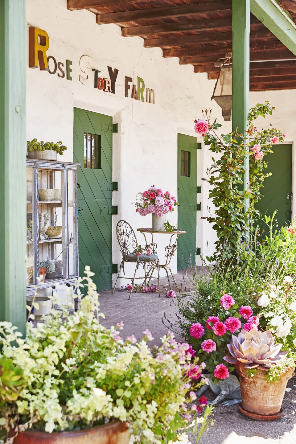 rose story farm danielle dall'armi patio backyard veranda