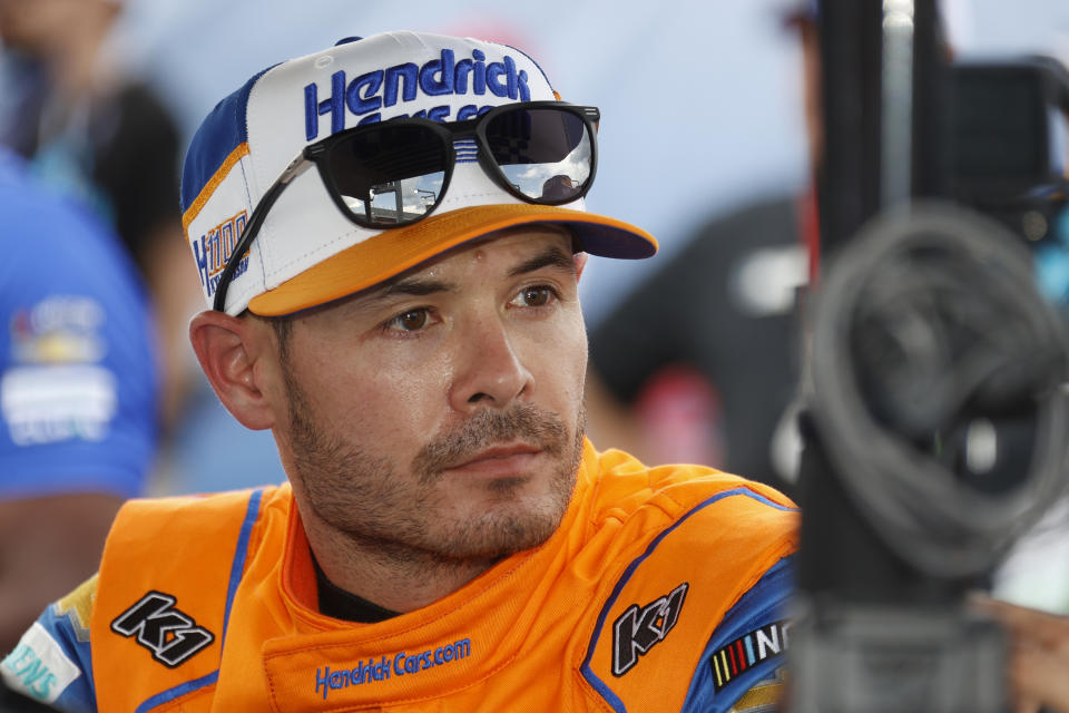 Weather put a kink in Kyle Larson's plans to run both the Indianapolis 500 and the Coca-Cola 600. (Jeff Robinson/Icon Sportswire via Getty Images)