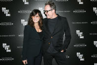 <p>Gina Gershon and Dean Winters arrive at a special screening for <i>No Time to Die</i>, hosted by Cinema Society and Champagne Bollinger, on Oct. 7 in N.Y.C. </p>