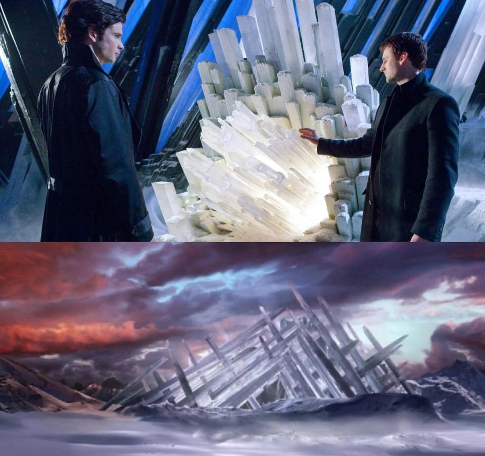 The Fortress of Solitude in the CW series Smallville.