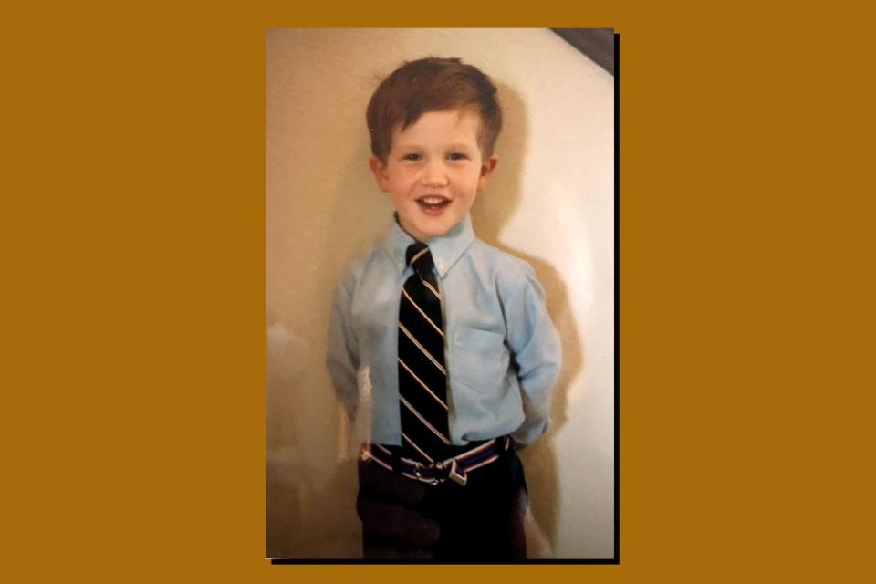 Childhood photograph of Brian Armstrong. Armstrong says he saw the Internet as a tool to change society: “By the time I graduated from college and I was starting to work, I felt maybe I was too late—this Internet revolution had happened.”