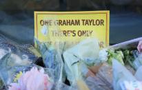 <p>Watford fans pay tribute to their former manager Graham Taylor tributes</p>