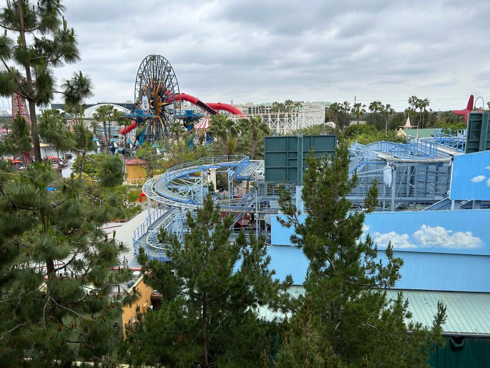 A view of the Disney California Adventure theme park