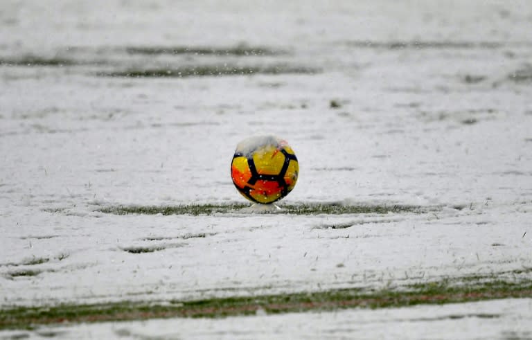 Heavy snow caused a Serie A football game between Juventus and Atalanta to be postponed in the northern Italy city of Turin on Sunday