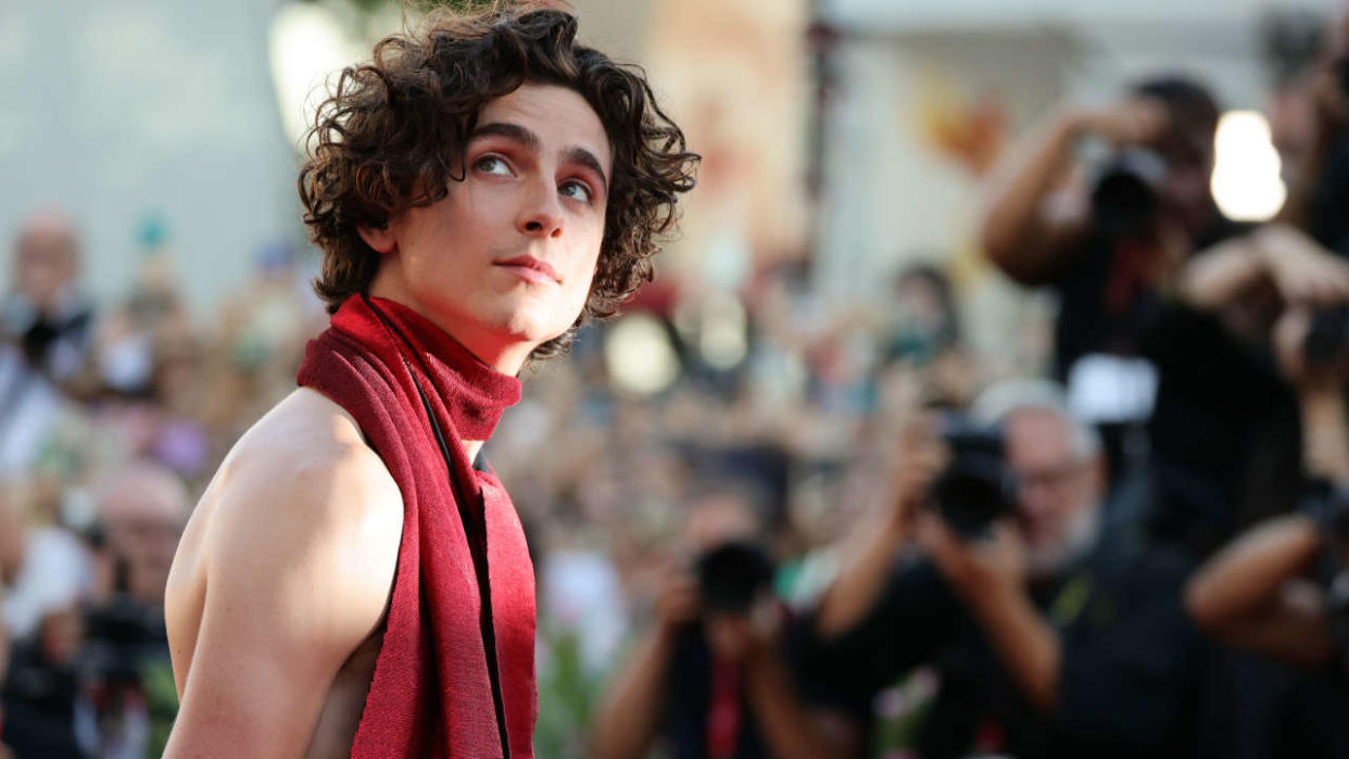 VENICE, ITALY - SEPTEMBER 02: Timothee Chalamet attends the 