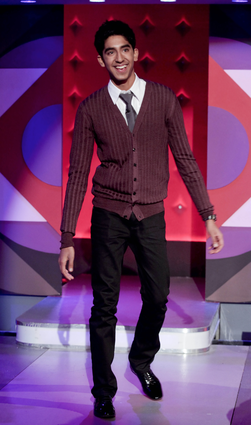 <p>Despite the dubious cardigan Dev is a natural on the Jonathan Ross show promoting Slumdog. Check that swagger. </p>