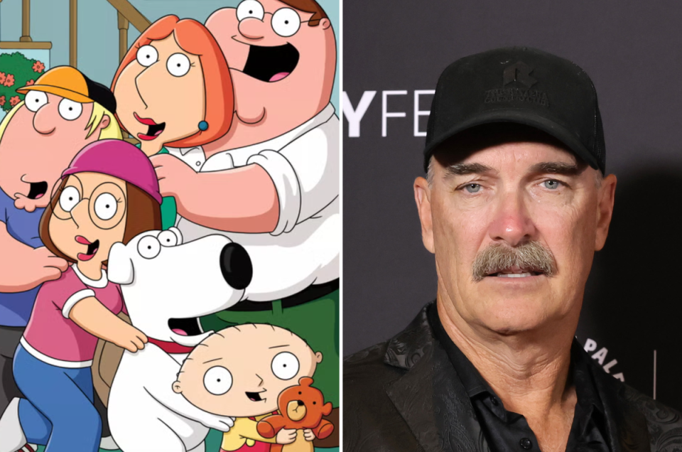 ‘Family Guy’ and Patrick Warburton who voices Joe Swanson (Fox and Getty Images)