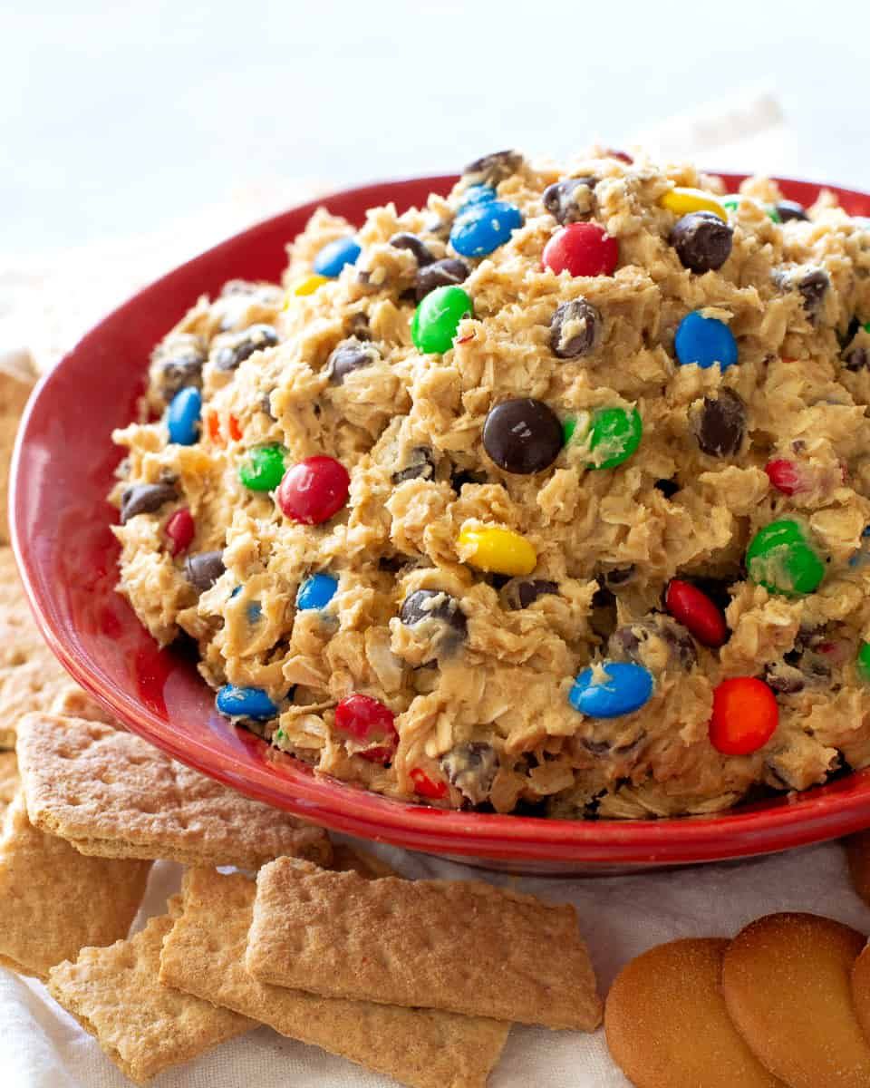 7) Monster Cookie Dough Dip