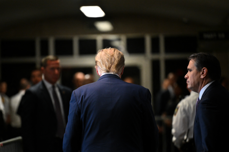 Former President Donald Trump attended a hearing in his felony hush money case in Manhattan.  - Copyright: Getty Images