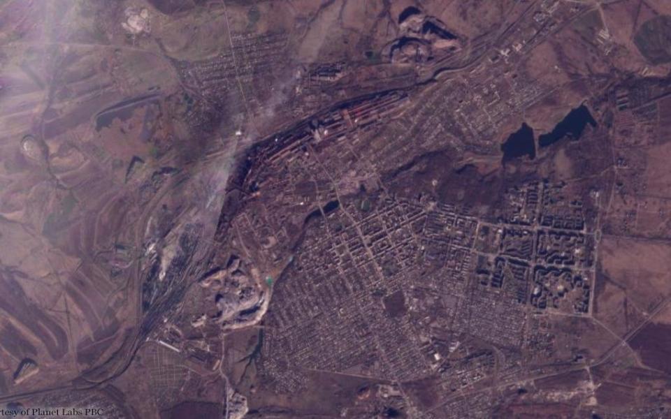 Satellite imagery of Alchevsk via Planet Labs