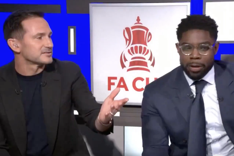 Lampard joined Richards on the BBC punditry panel for Chelsea vs Man City