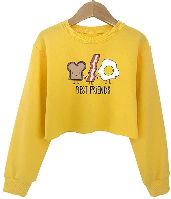 7) Crop Tops Sweatshirt