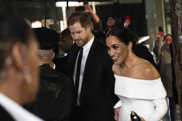 Prince Harry Duke of Sussex and his wife Meghan Markle in New York - Credit: Anadolu Agency via Getty Images