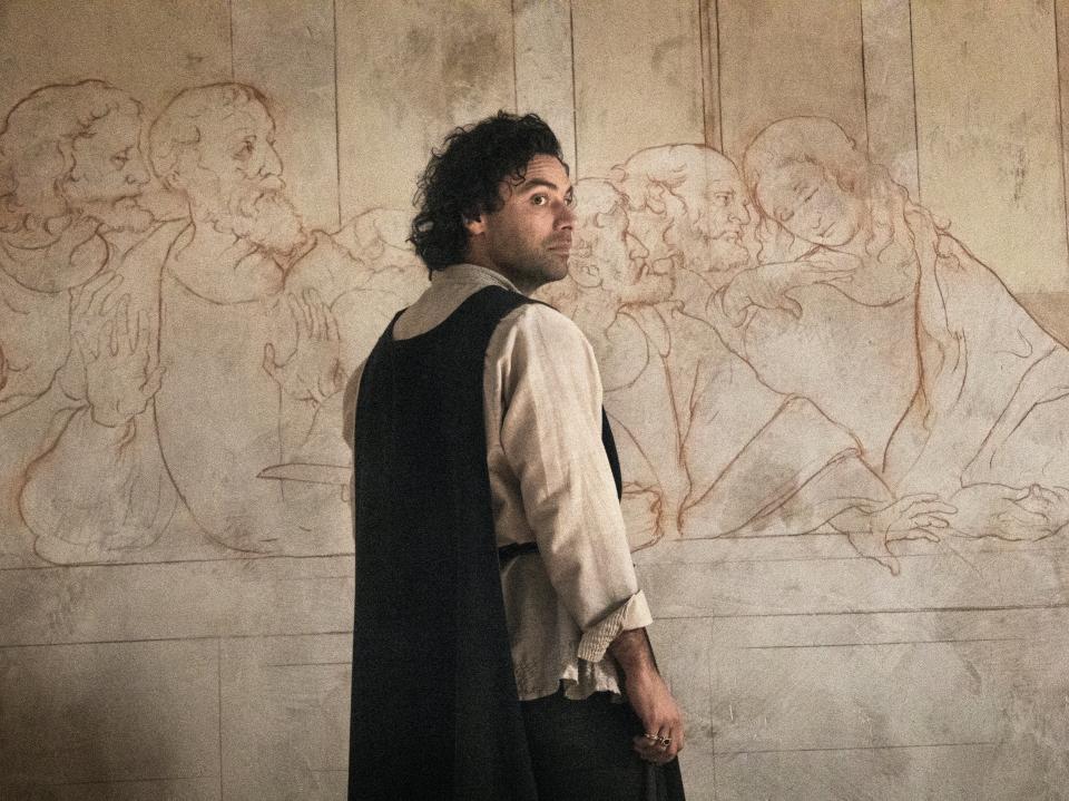 Aidan Turner as da Vinci in Leonardo (Amazon Prime Video)