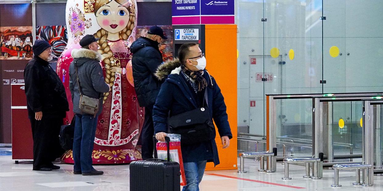 wuhan coronavirus russia airport