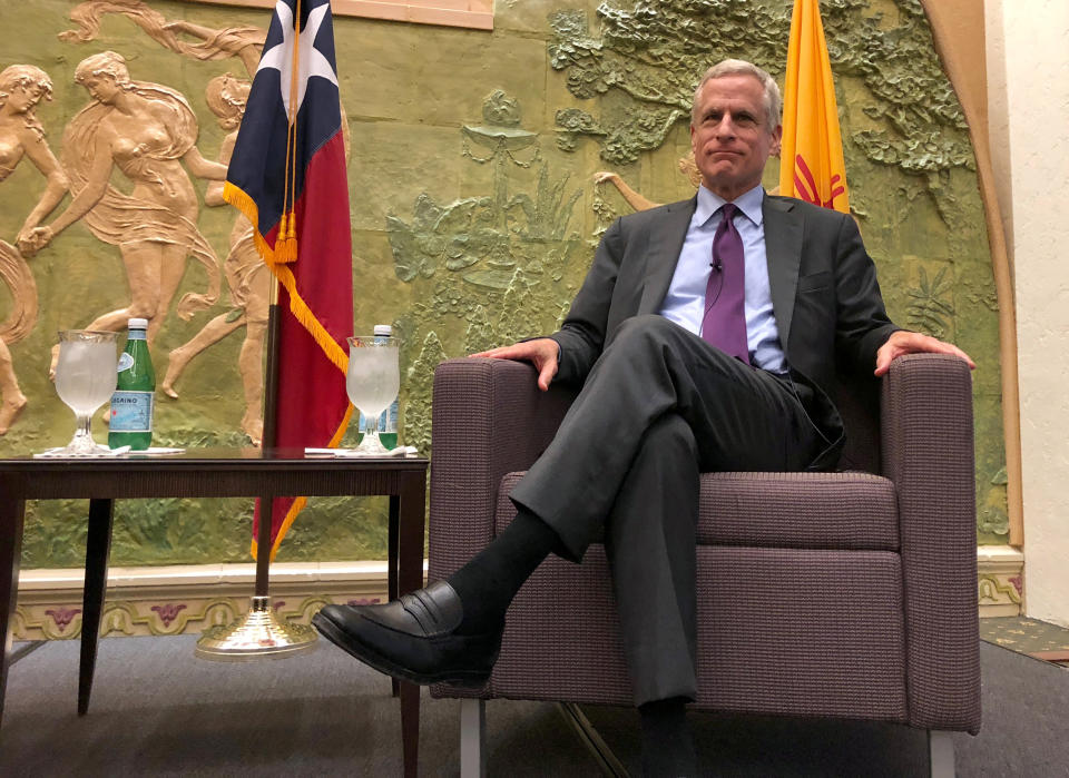 Dallas Federal Reserve Bank President Robert Kaplan poses at a luncheon in El Paso, Texas, U.S., October 2, 2018.  REUTERS/Ann Saphir
