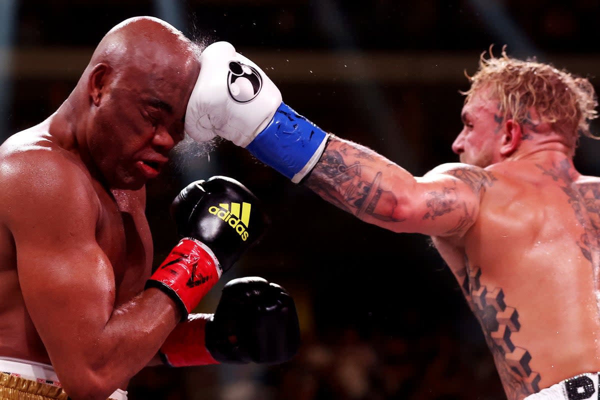 Still undefeated: Jake Paul beat Anderson Silva on points after an eighth-round knockdown  (Getty Images)