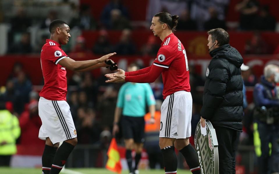 Ibrahimovic makes his long-awaited return during the 4-1 win over Newcastle - Manchester United