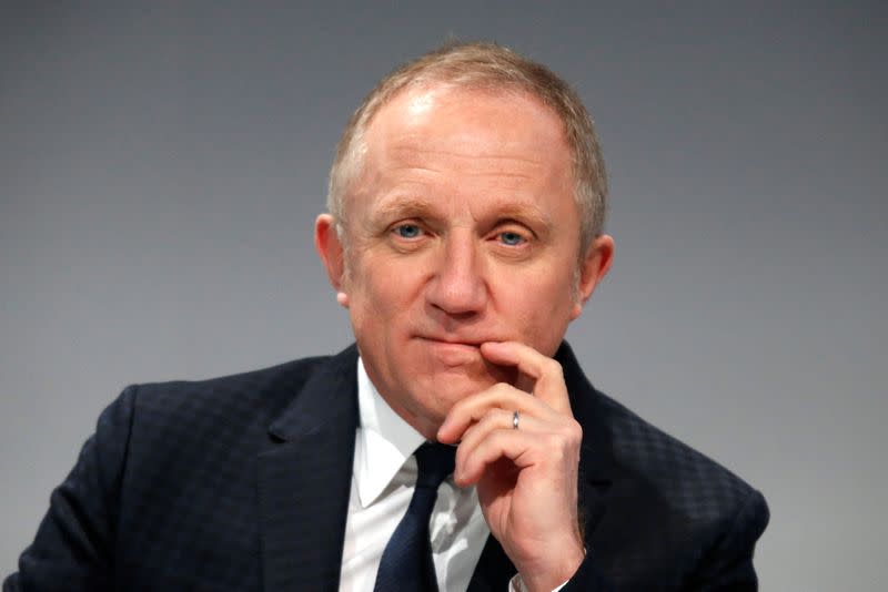 FILE PHOTO: Francois-Henri Pinault, CEO and Chairman of the board of directors of Kering, attends the company's 2015 annual results presentation in Paris