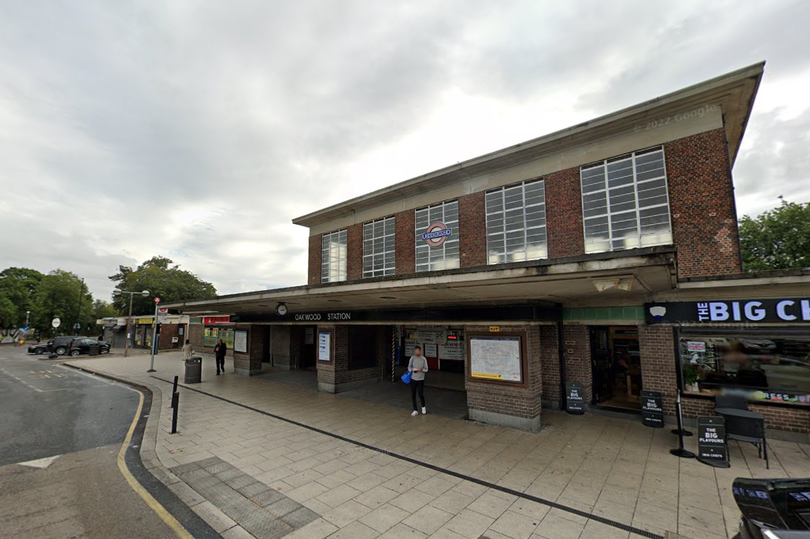 Oakwood Underground Station in Enfield