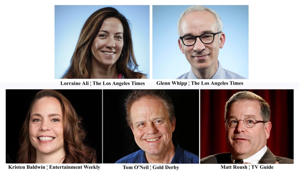 The 2020 Emmy Buzzmeter panelists are Lorraine Ali, Glenn Whipp, Kristen Baldwin, Tom O'Neil and Matt Roush.