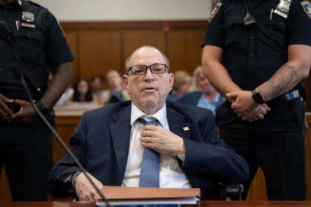 Harvey Weinstein appears in Manhattan Criminal Court on July 19, 2024 in New York City. - Credit: Adam Gray/Getty Images