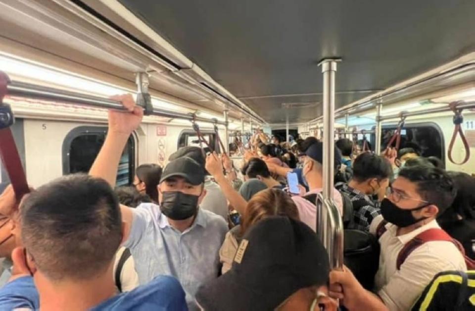 Transport Minister Anthony Loke goes incognito as he takes the Kelana Jaya LRT line during peak hours for a spot-check, December 5, 2022. — Picture from Facebook/Anthony Loke Siew Fook