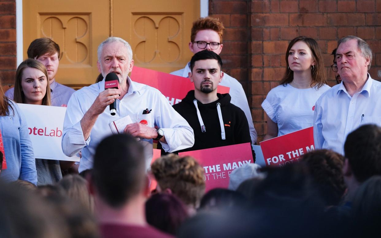 Jeremy Corbyn campaigning in Yorkshire on Monday - Getty Images Europe