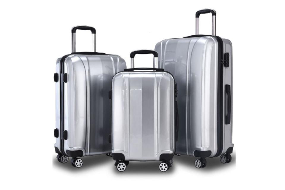 Costway 3-pc Luggage Set. (Photo: Walmart)