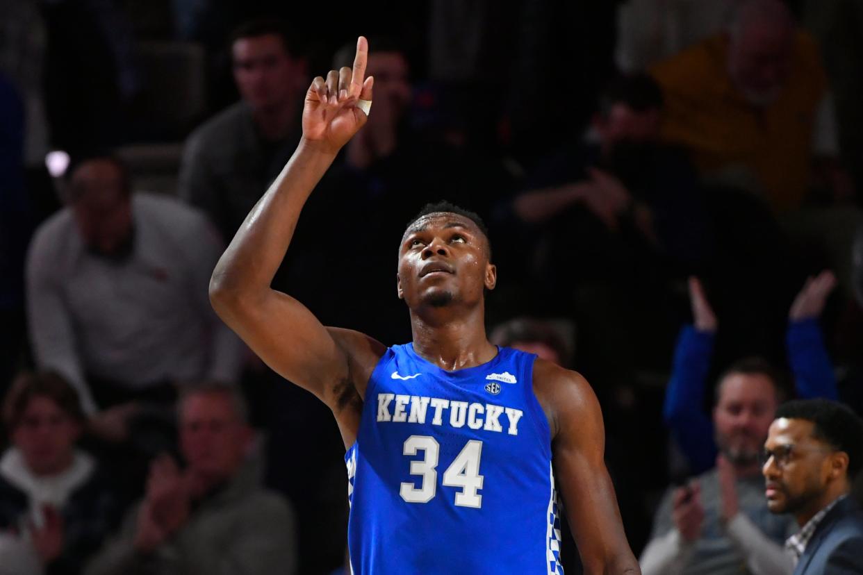 Kentucky forward Oscar Tshiebwe has helped boost Kentucky after a stint with West Virginia.