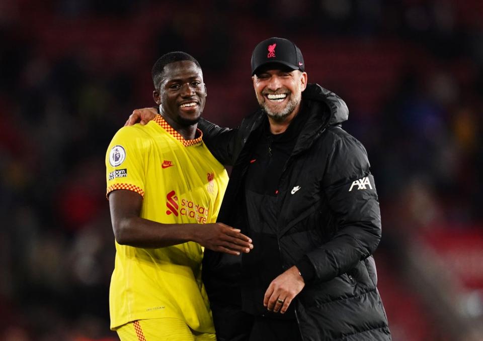 Liverpool manager Jurgen Klopp praised the strength of his squad (John Walton/PA) (PA Wire)