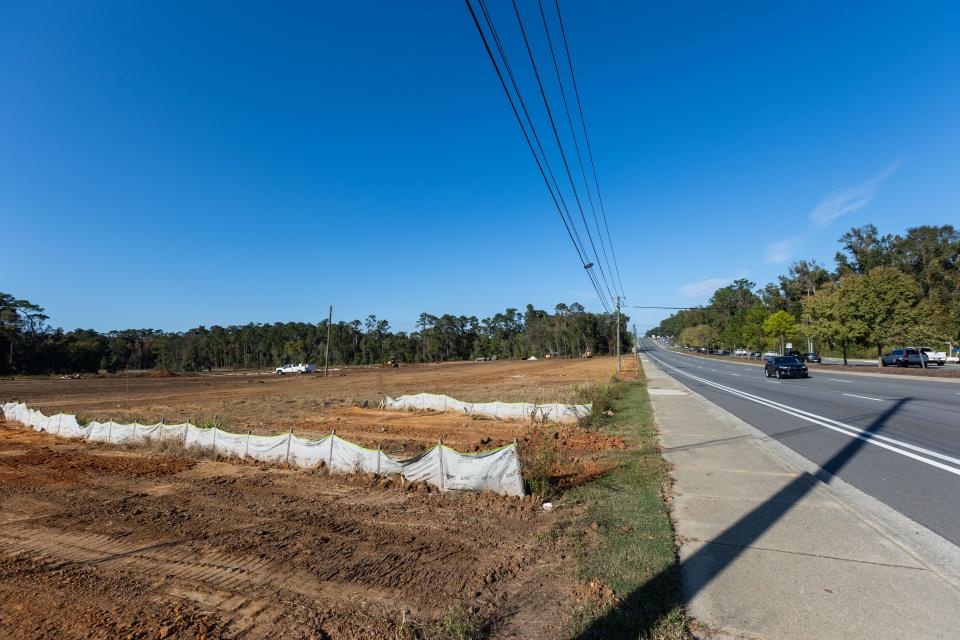 The land at the corner of Thomasville Road and Ox Bottom Road has been leveled for new developments.