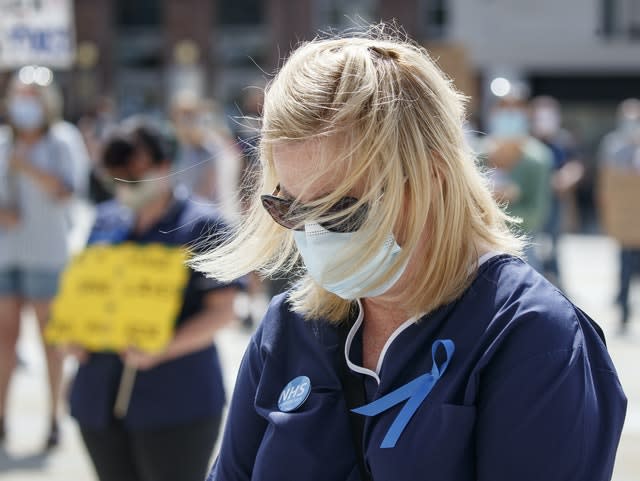 NHS national pay protest