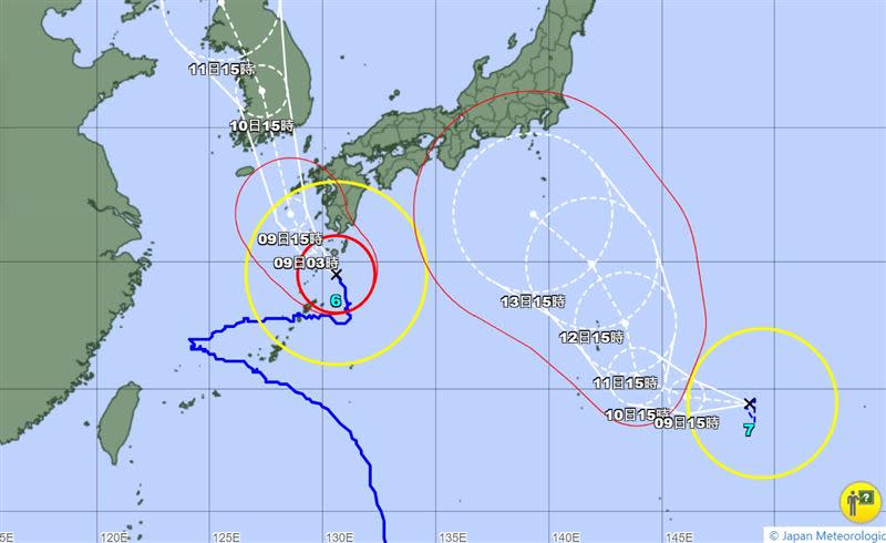 吳聖宇分析，輕颱蘭恩似乎也想要蛇行。（圖／翻攝自「天氣職人-吳聖宇」臉書）