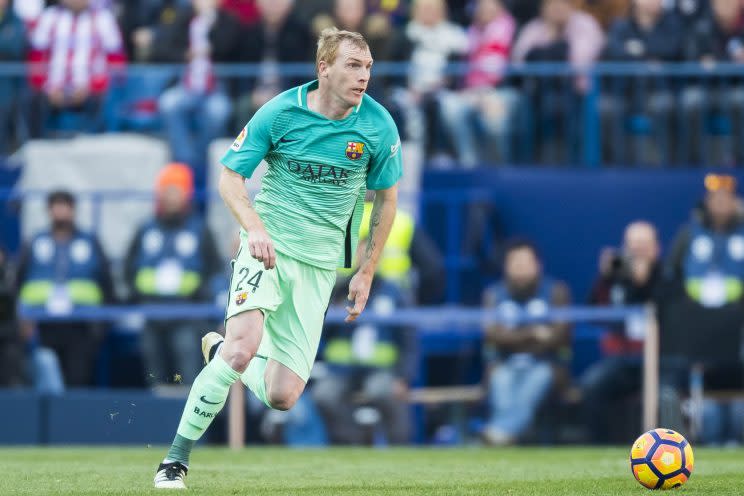 Le bolide Jérémy Mathieu en action (Getty Images)