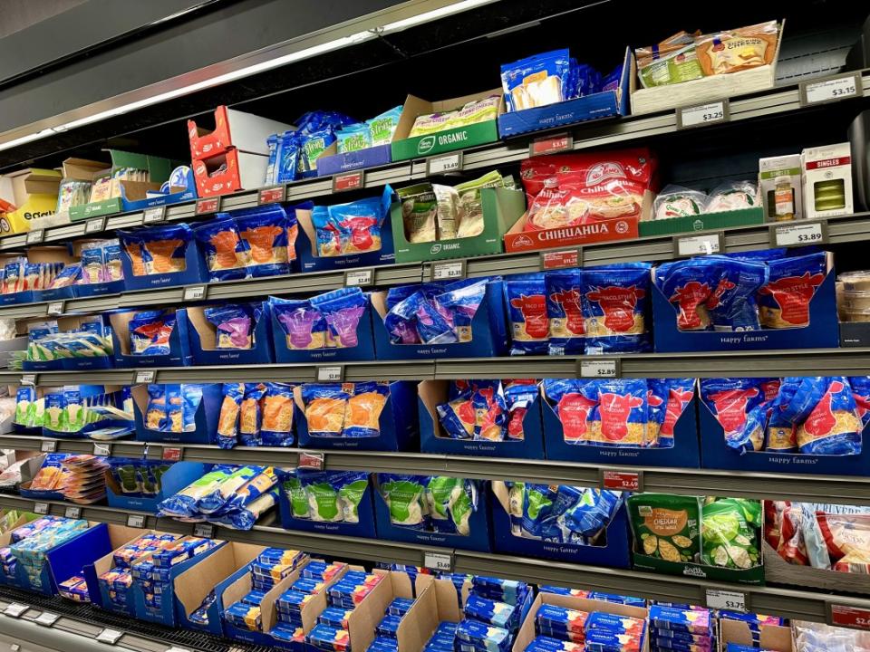 Aldi Shredded Cheese Section<p>Krista Marshall</p>