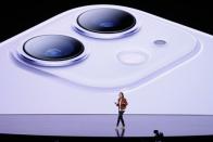 Kaiann Drance presents the new iPhone 11 at an Apple event at their headquarters in Cupertino
