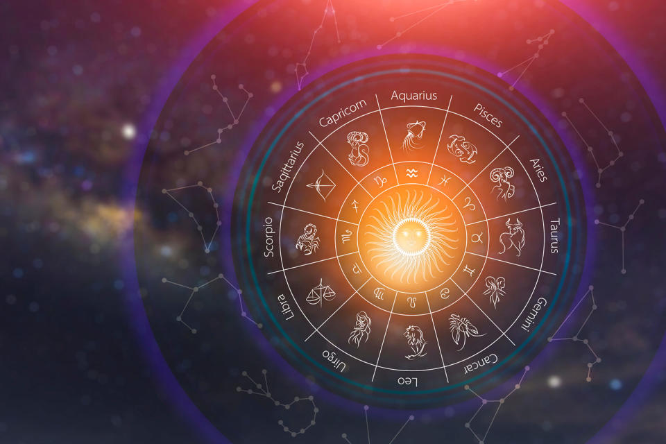 Zodiac signs and astrology with constellations