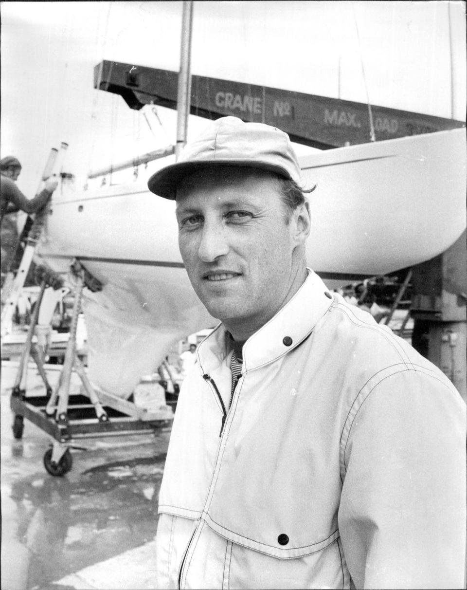 crown prince harald pictured at the royal prince alfred yacht club newport after competing in the 55metre sas cup, invitation race today