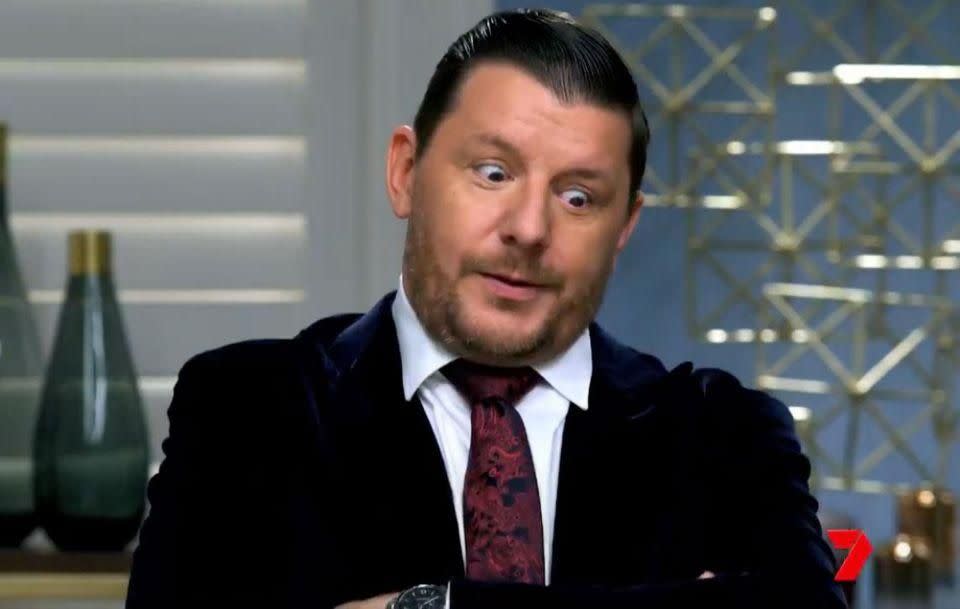 My Kitchen Rules judge Manu Feildel has opened up about the decision to send a team home for their 'threatening' and 'uncomfortable' behaviour. Source: Channel Seven