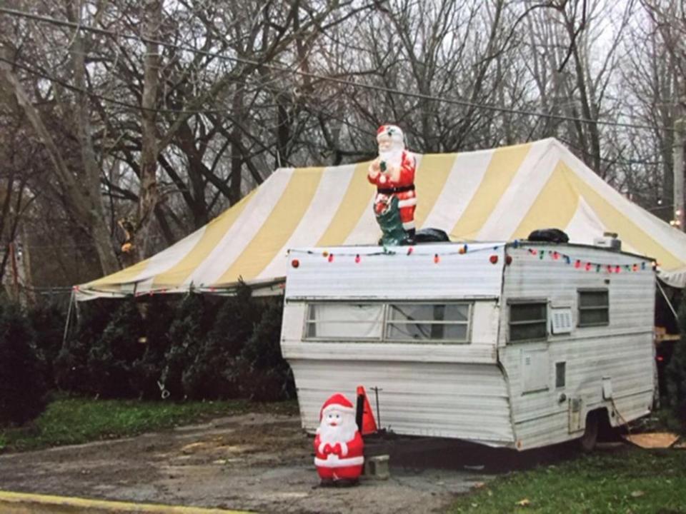 Christmas tree lot in Richton Park, Illinois, which inspired Dunlap's project | Rikk Dunlap