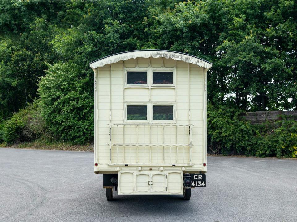 The back of the 1914 Ford Model T motor caravan.