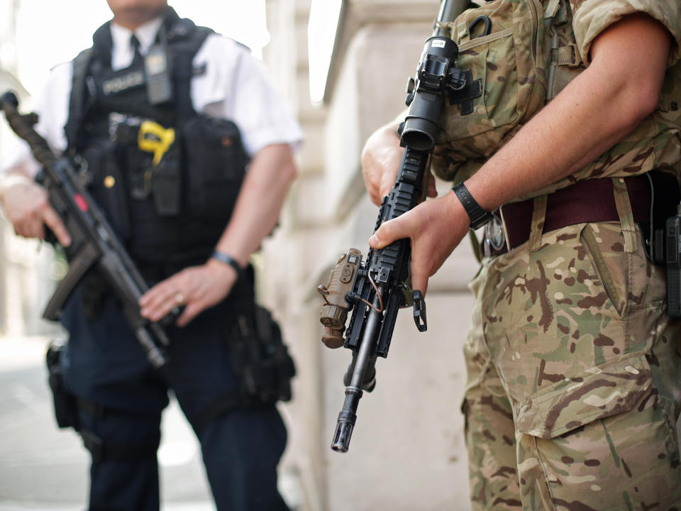 Soldiers have been deployed across the UK and officials have reviewed security at 1,300 bank holiday events: PA