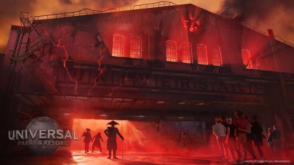 Concept art for Universal Studios new Las Vegas permanent horror themed experience.