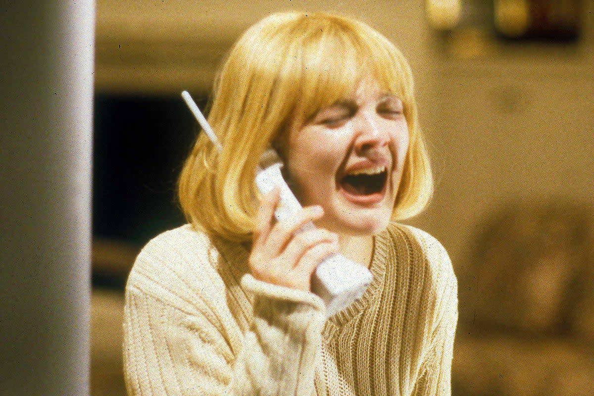 Should have waited for a voice note: Drew Barrymore regrets picking up the phone in the horror film ‘Scream’  (Shutterstock)