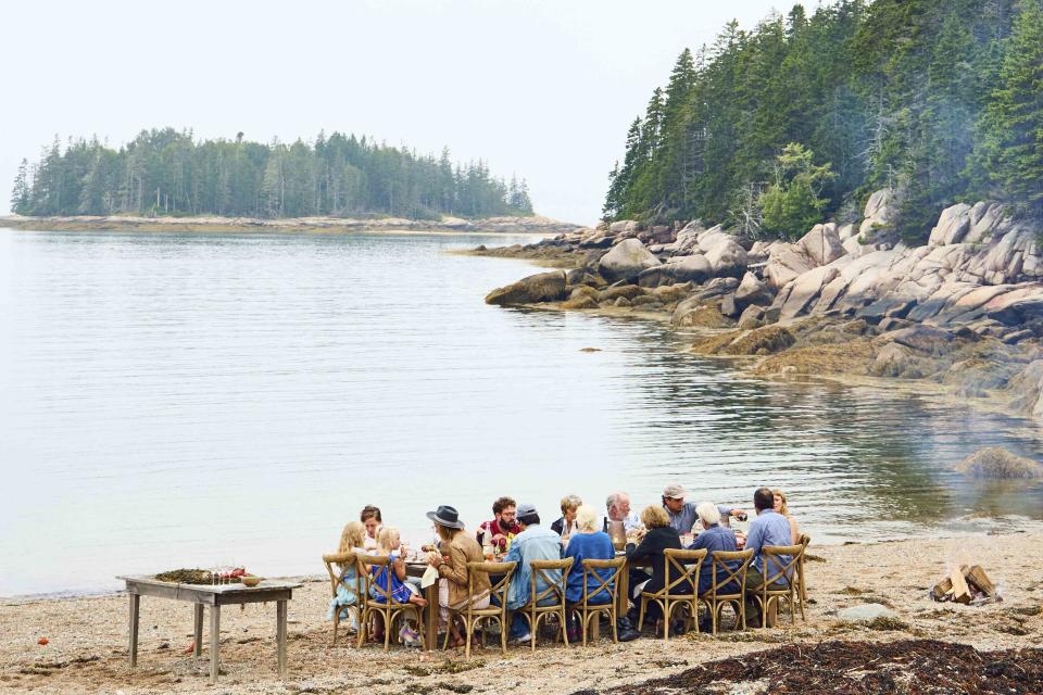 <p>William Hereford</p> Chef Devin Finigan focuses on local Maine ingredients at her restaurant, Aragosta—and she invites the friends who provide them over for a cookout by the water.