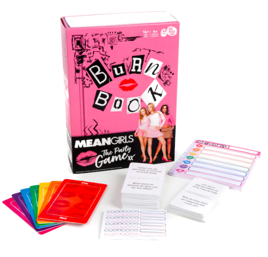 Mean Girls Party Guessing Card Board Game and accessories