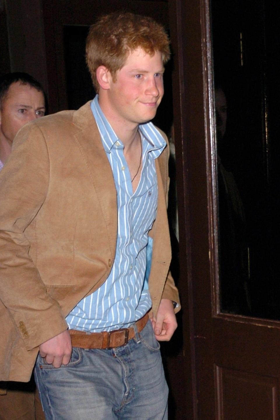 Harry leaving Boujis in 2007 (Rex Features)