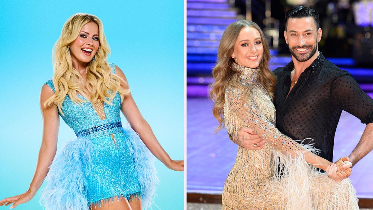 Tasha Ghouri, Rose Ayling-Ellis and Giovanni Pernice split image